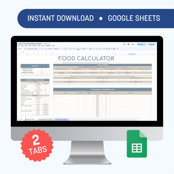 Food & Beverage Calculator